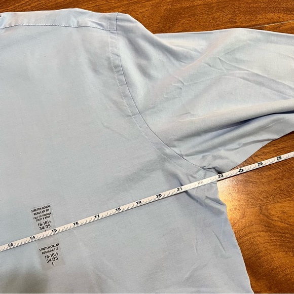 GEOFFREY BEENE Blue Stretch Collar Regular Fit Button Down Shirt NWT Mens size L - Picture 7 of 11